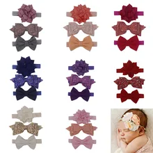 Новая мода Лотос Бабочка завязывается повязка на голову Детские аксессуары для волос головной убор Красота девушки подарок заколки для волос