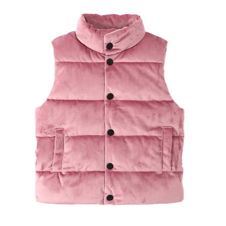Kids Vest Warm Cotton Jacket For Boy Winter Thicken Solid Baby Girl Clothes Winter Jacket Child Girl Kid girl coat winter Casual106