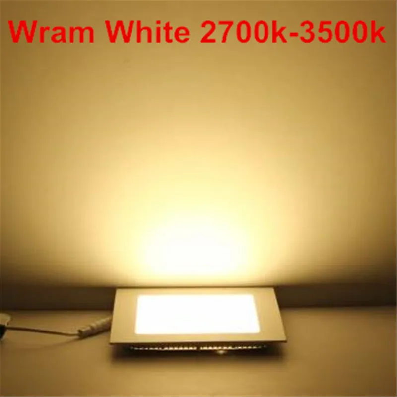 Embutido com Luz de Led Luz de Teto de Led Embutida Branco Quente Natural Frio Quadrado Ultrafino 3-25w - 6 branco quente branco natural branco frio, quadrado,