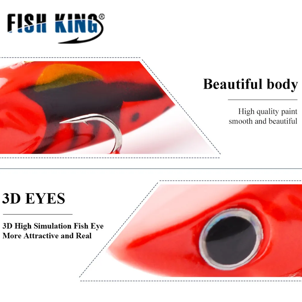 Рыболовная приманка FISH KING 4 шт./лот 6 5 см/17 г для зимней подледной рыбалки джиг