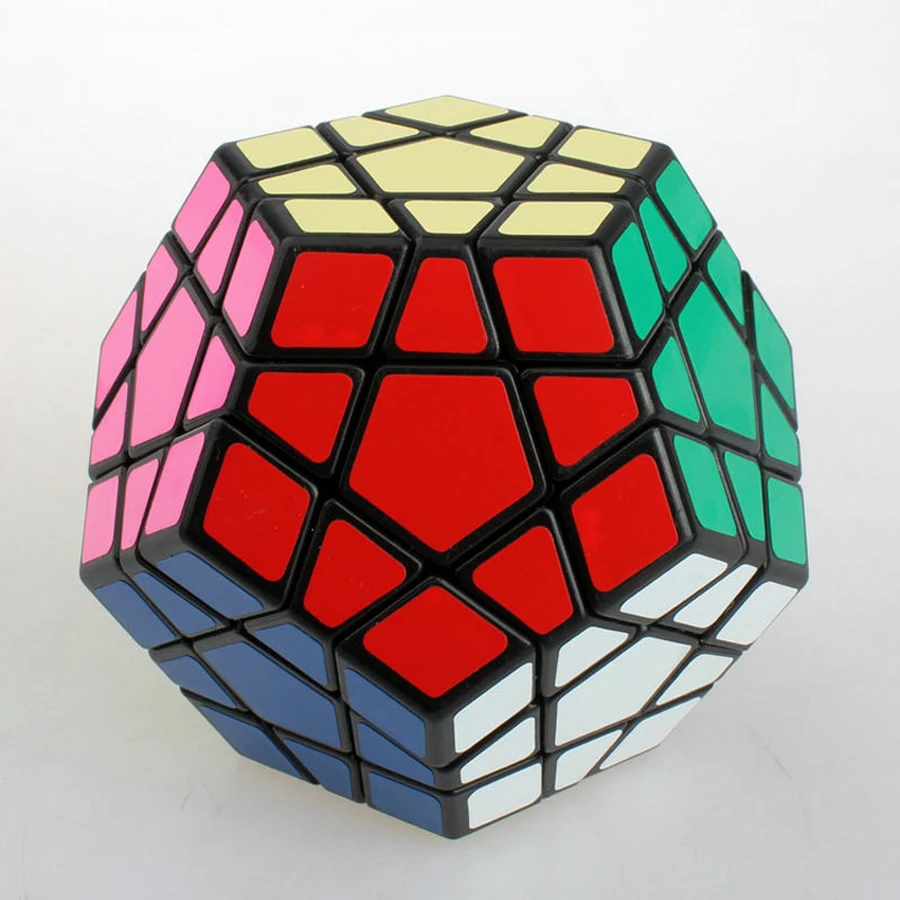 Profesional cubo mágico rompecabezas Megaminx pegatinas de plástico para adultos Brinquedos Educativos dodecaedro rompecabezas Cubos juguetes 80D538