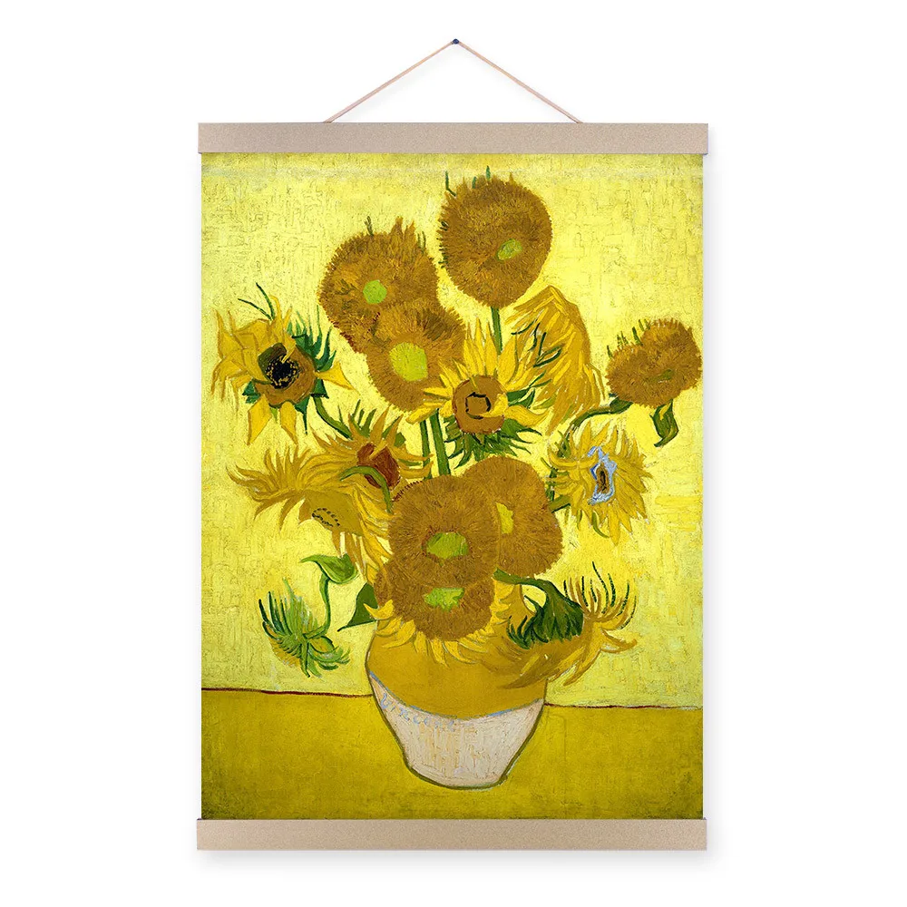 Vincent-Van-Gogh-Famous-Modern-Yellow-Sunflower-Poster-Prints-Original-Floral-Vase-Canvas-Oil-Paintings-Home