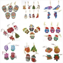 Different Design Diy бриллиантовый брелок Лучший Щелкунчик Рождественский подарок Diy Специальная форма полная дрель для женщин и девушек ювелирные изделия брелок