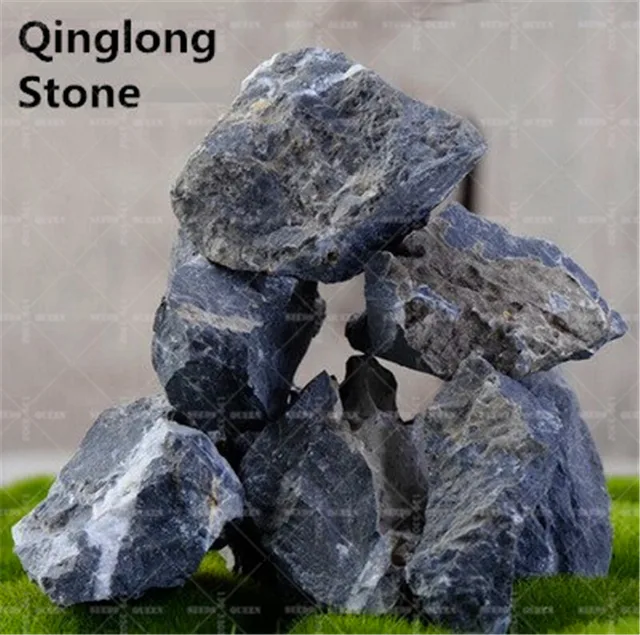 Special Offers 1pcs Qinglong Stone Moss Micro Landscape Ecological Bottle Ornament Rockery Stone for Home Garden DIY Assembly Decoration