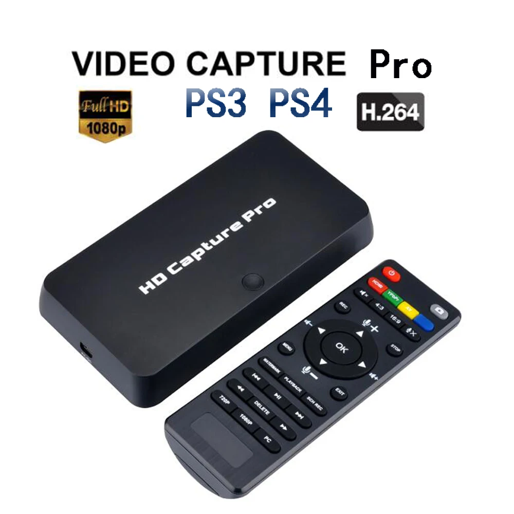 Best Price Ezcap295 HD Video audio capture pro, convert HDMI/YPBRP CVBS to HDMI/USB Flash disk ,HDCP code obs 1080P for game equipment