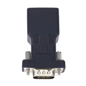 

RJ45 to RS232 Extender Male to LAN CAT5 CAT6 RJ45 Network Ethernet Cable Female Adapter Computer Extra Switch Converter