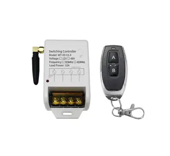 

RF Wireless DC12V 24V 48V Remote Control Switch 1 CH 30 A Receiver Transmitter 315/433 MHZ lighting universal water pump