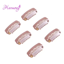 Harmony Plus Hair500pcs 2,8 см с 6 зубцами u-образная защелка из нержавеющей стали расческа зажим для парик Наращивание волос клипсы в 6 цветов вариант