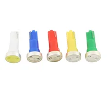 Auto COB W2 X4.6d T5 1 SMD blanc/bleu/rouge/jaune/vert W5W 12V, cale latérale de voiture/feu arrière, ampoule de signalisation