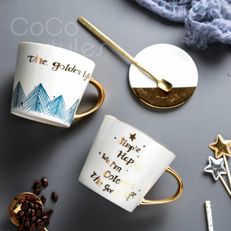 Cocostyles InsFashion креативные керамические кружки с ручкой для современного домашнего