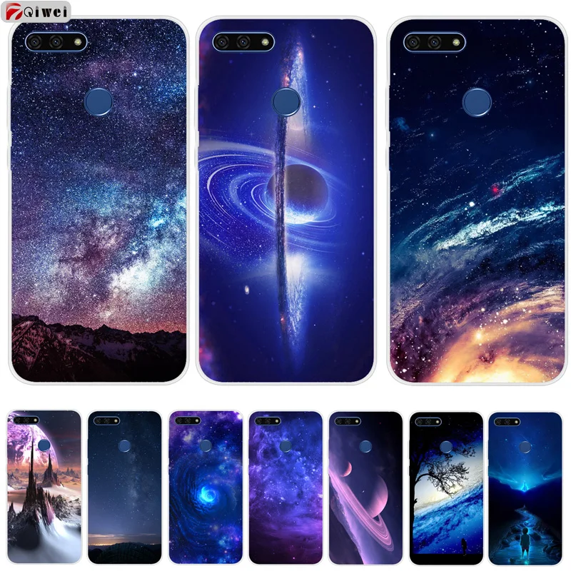 

For Huawei Honor 7A Pro Case Silicone TPU Painting Phone Back Case On Honor 7 A Pro Cover For Huawei Y6 Prime 2018 Cases Fundas