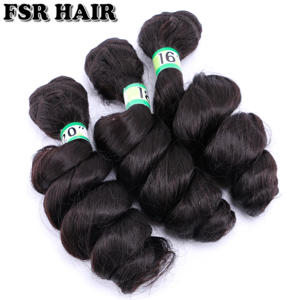 FSR коричневый розовый серый цвет 70 г/шт. свободные волнистые волосы плетение синтетические волосы пучки для черных женщин