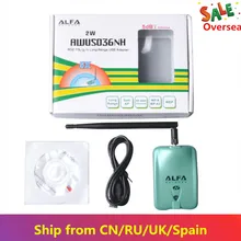 Alfa USB AWUS036NH Ralink 3070L чипсет 2000 МВт беспроводной N USB Wifi адаптер 150 Мбит/с беспроводной USB адаптер Wi-Fi 1 шт. в комплекте