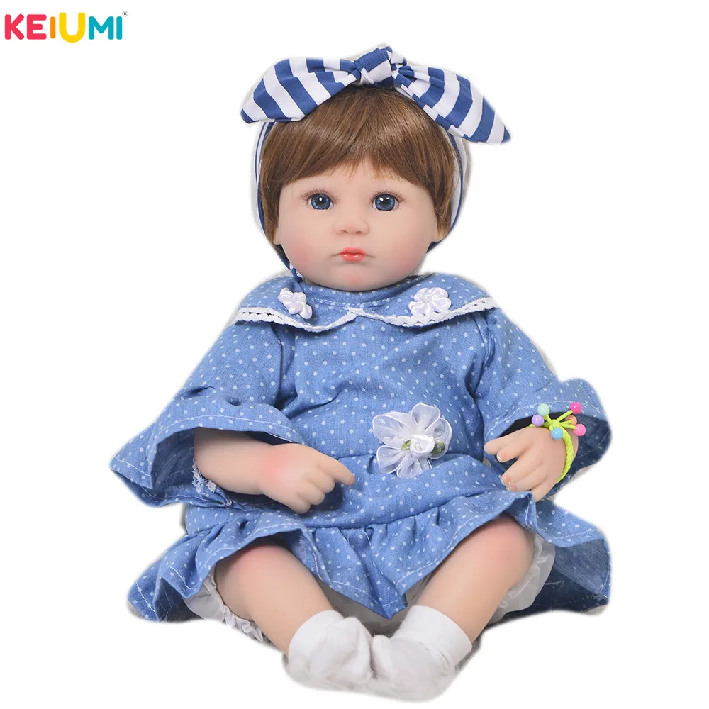 

Wholesale 43 cm Reborn Baby Doll Handmade 17" Newborn Dolls Fashion Girls Toys For Cute Children Playmates Birthday Gifts