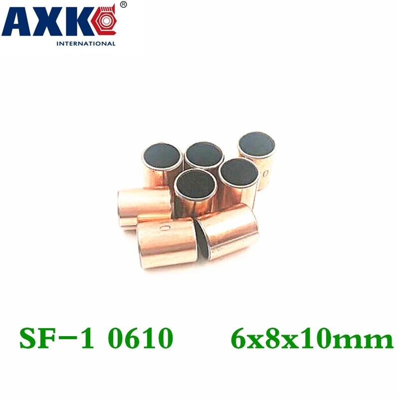 

Axk 50pcs Sf-1 0610 6x8x10 Mm Self Lubricating Composite Bearing Bushing Sleeve Free Shipping Sf1