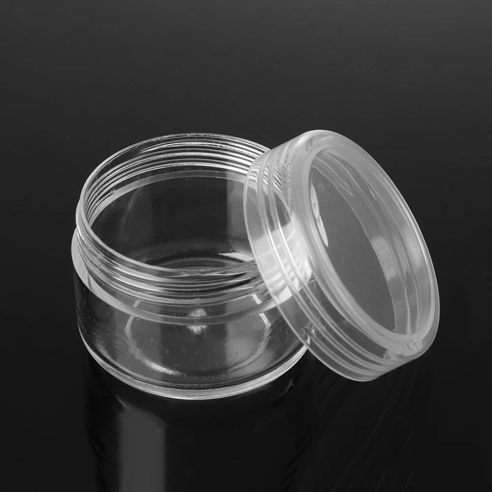 

10pcs 3/10/15g Reusable Empty Plastic Bottles Sample Canisters Cap Makeup Container Cream Packaging Can Cosmetic Jar Storage Box