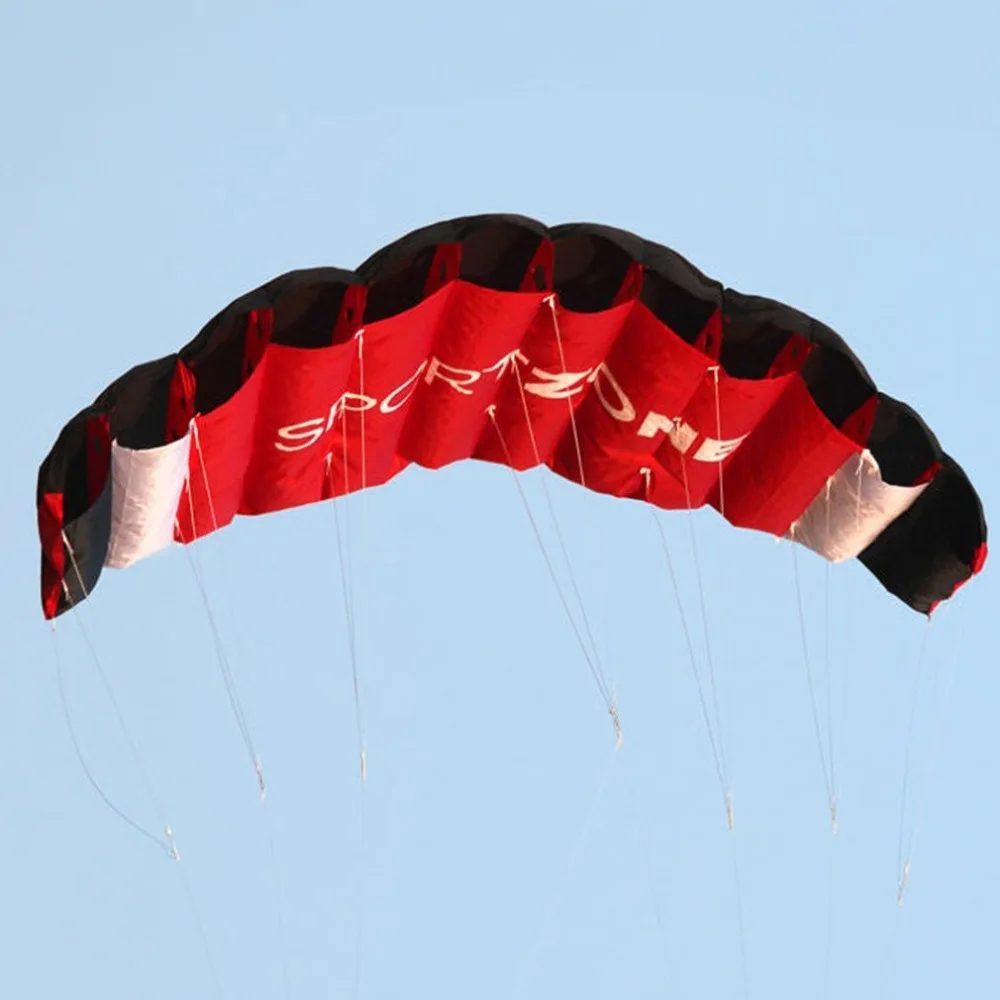 1,8 м двойной линии парашют трюк кайт открытый весело лететь с летающий инструмент воздушный змей-параплан пляжные весело спорта Хорошее