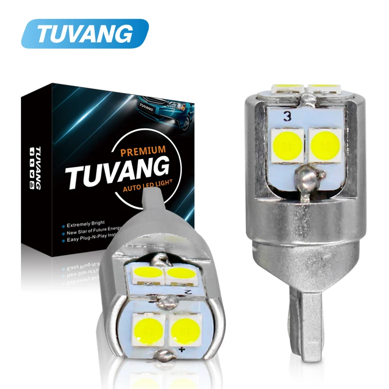 

2x T10 W5W LED Bulb 194 168 3030 DRL Car Auto Sidemarker Parking Width Interior Dome License Plate Light Reading Clearance Lamp