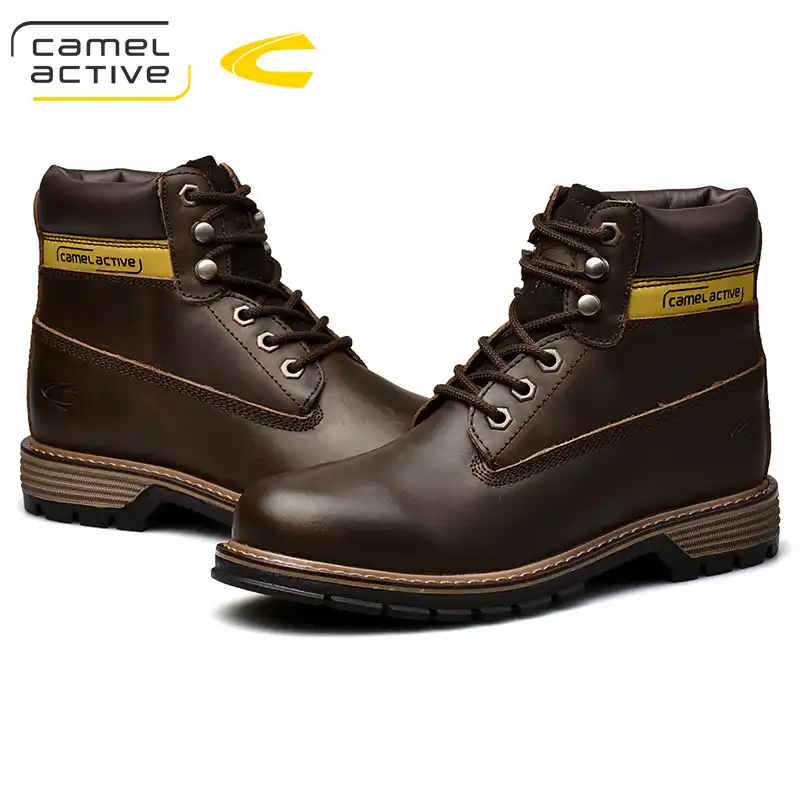 botas camel homem
