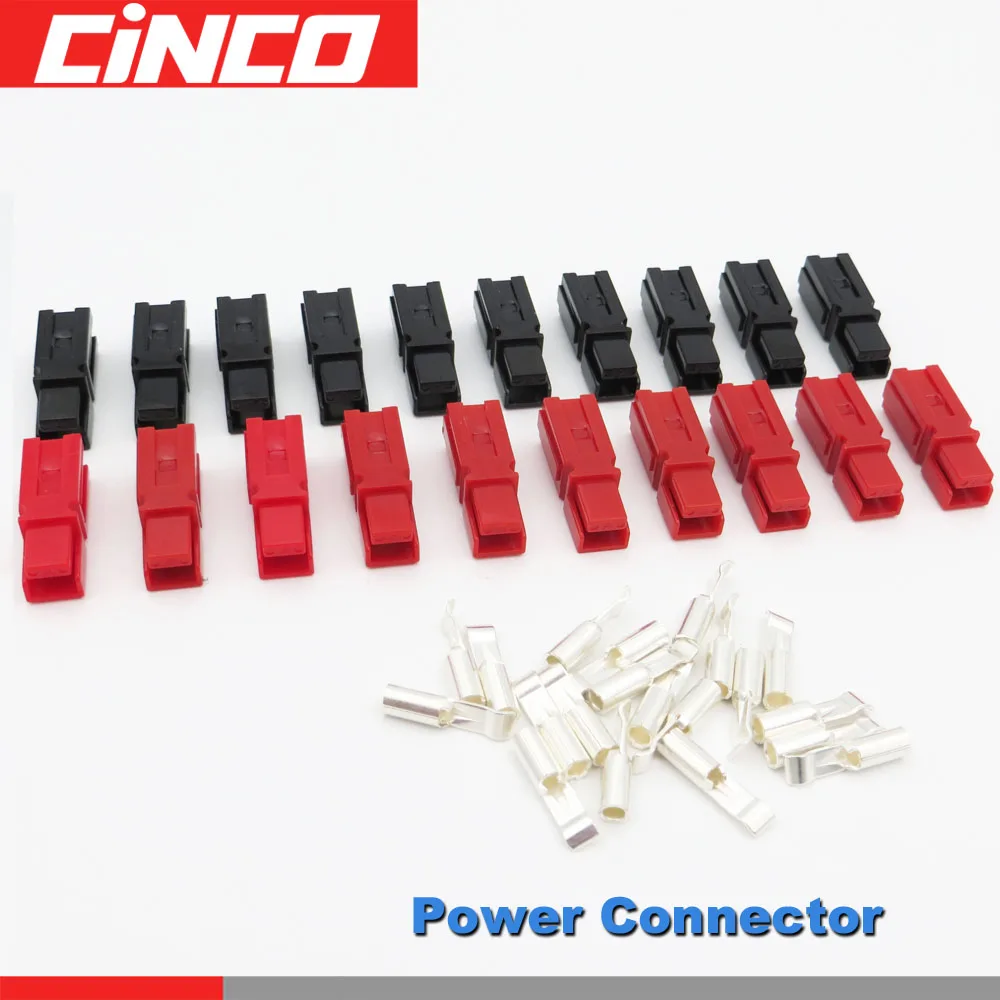 10 пар X 30 45 A 600V PP Разъем питания красный черный PP45 PP30 мощность и 20 шт контакты для