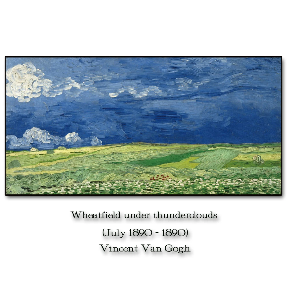 Wheatfield Настенная картина Винсента Ван Гога искусственная живопись для гостиной