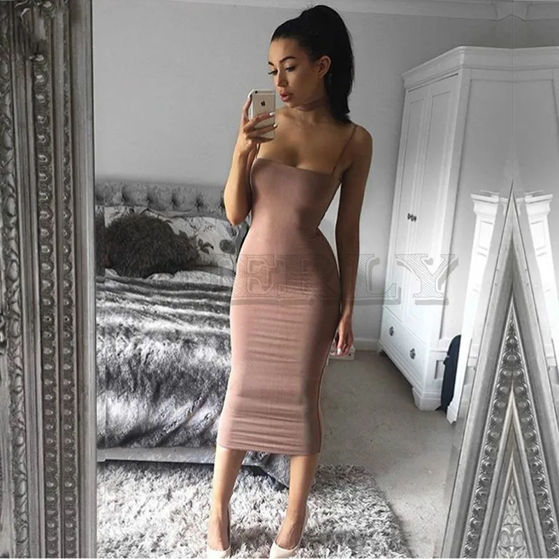 Image CUERLY Garden Double Layers Cotton Bodycon Dress Women Summer Dress Midi Tight Party Long Dress Sexy Club Slip Dresses CUERLY