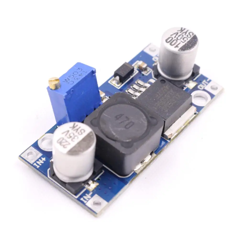 

DC-DC Step Down Converter Module LM2596 DC 4.0~40 to 1.3-37V Adjustable Voltage Regulator