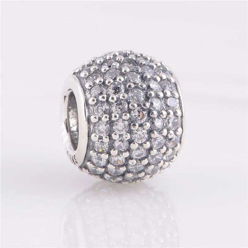 

Beads Charms Original Fits Pandora Bracelets Genuine 925 Sterling Silver Pave lights Fashion Charm Beads for Jewelry Making