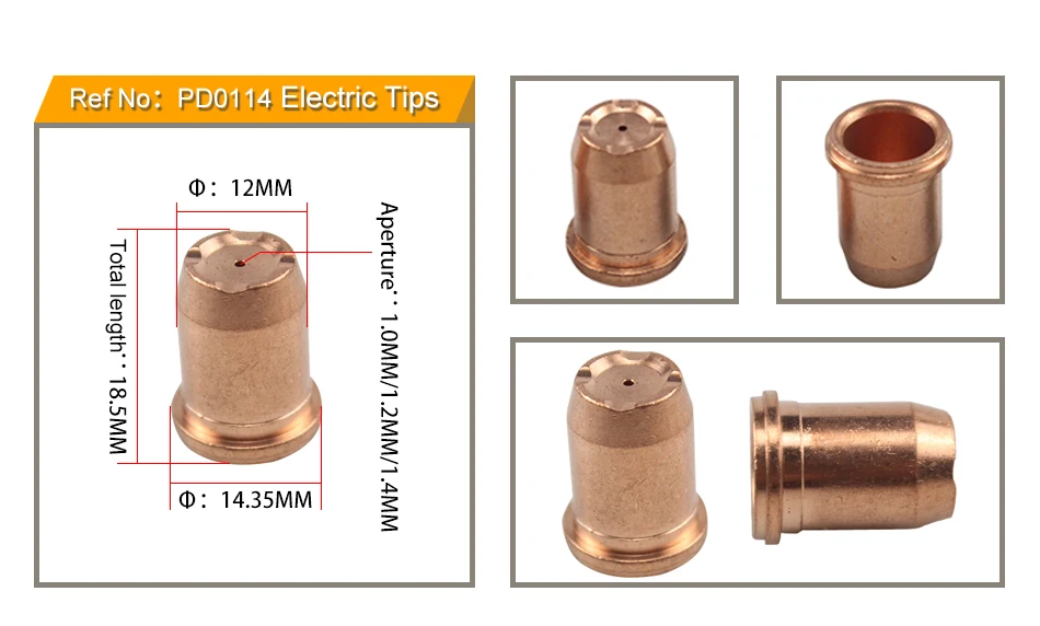 Электрода PR0117 5 шт 1,0 мм/1,2 мм сопла PD0114 и 5 шт за лот для S75 резки плазменной горелки резки Расходные