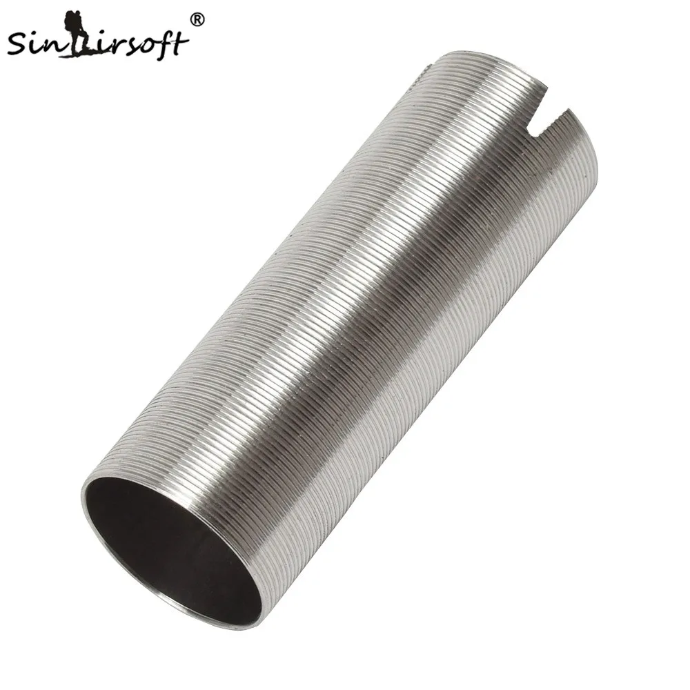 SINAIRSOFT Horizotal Thread Stainless Steel Cylinder Type-3 for 55-509 Airsoft AEG Gearbox smooth inner SA0302