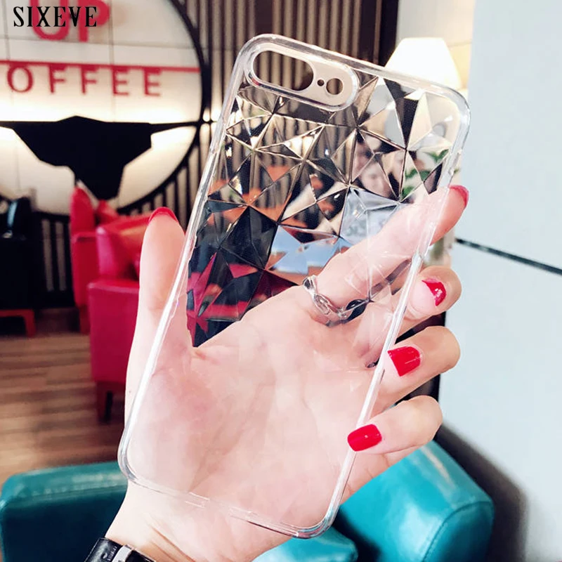

Diamond Texture Case For iPhone XS Max X 10 XR 5 5s SE iPhone 6 S 6S 6Plus iPhone 8 7 8Plus 8Plus Luxury Transparent Phone Cover