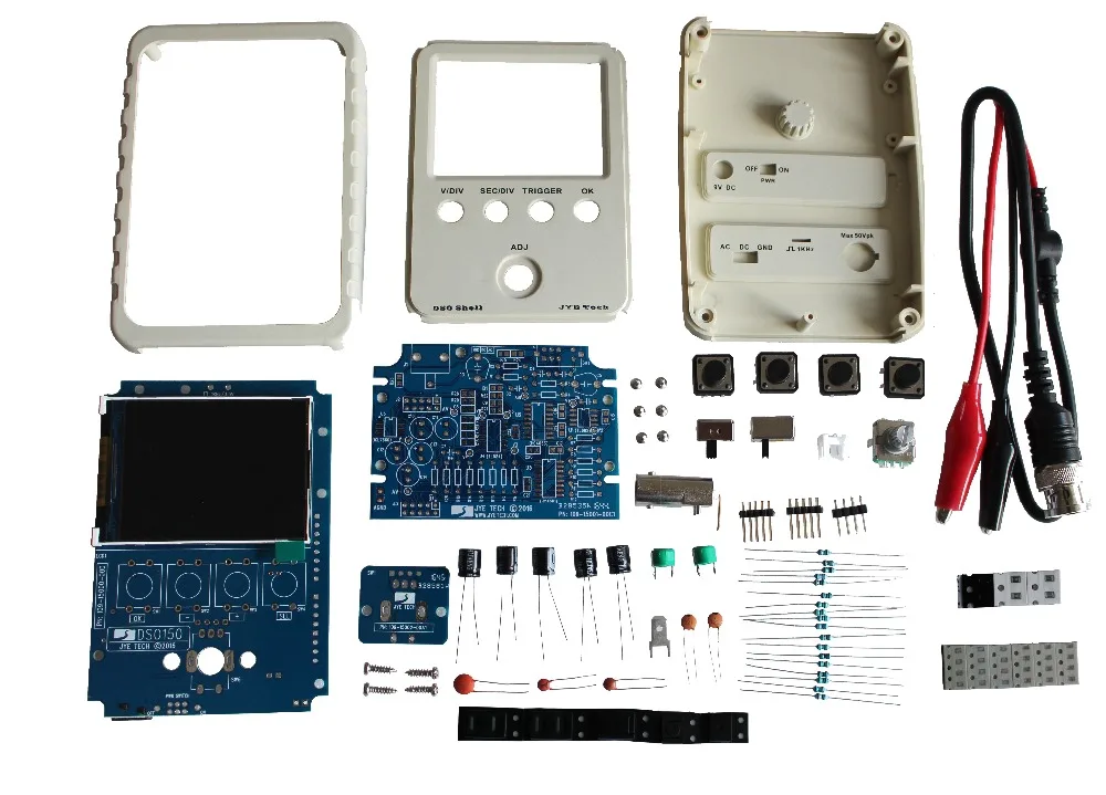 

SHINA DSO Shell Oscilloscope DIY Kit,DSO138 Upgraded for e-Learning Training DIY STM32 Kit