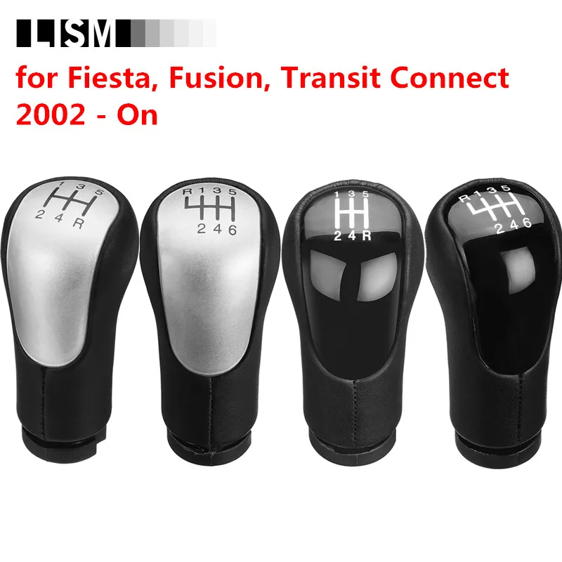 

MT Car Gear Shift Knob for Ford Fiesta Fusion Transit Connect 2002 On Gearshift Shifter Lever Stick Pen POMO Ball Gearshifter