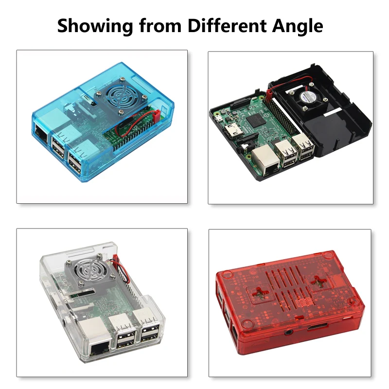 Raspberry Pi 3 Accessiories Комплект ABS чехол + процессор вентилятор 3A адаптеры питания с выключателем теплоотвод отвёртки для Raspberry Pi 3 Model B