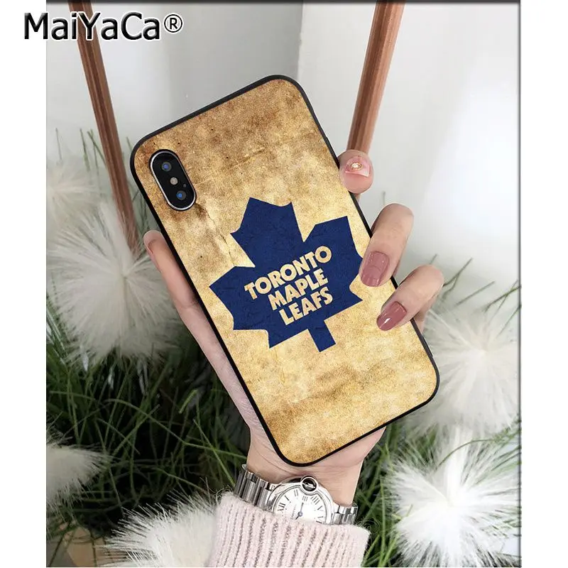 MaiYaCa Toronto Maple Leafs ТПУ Мягкий силиконовый чехол для телефона чехол для iPhone X XS MAX 6 6s 7 7plus 8 8Plus 5 5S SE XR - Цвет: A9