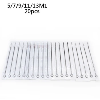 

Biomaser 20pcs Assorted Sterilized Tattoo Needles 5/7/9/11/13M1 Free Shipping agujas microblading naalden permanent makeup