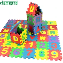 Горячие 36 шт Детские цифры и алфавит головоломки пены Математика обучающая игрушка подарок леверт Прямая поставка Z0430