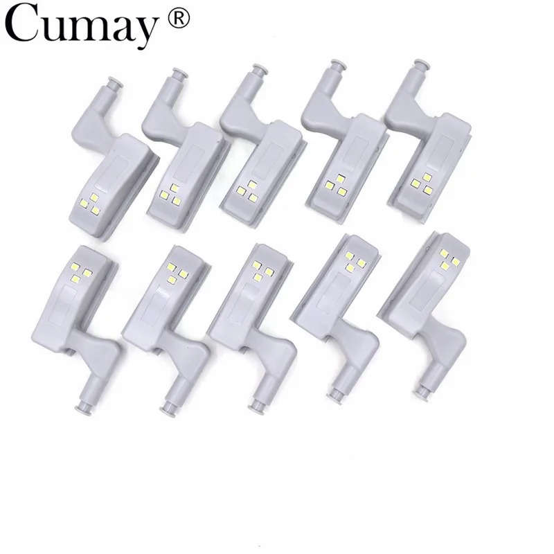 

10Pcs 0.25W LED Warm White Light For Kitchen Bedroom Living Room Inner Cabinet Cupboard Hinge Closet Wardrobe Night Lights
