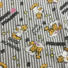 50*170 см желтый кот Трикотажная хлопковая ткань для шитья жир лоскутное шитье для детей diy рубашка юбка Ткань Текстиль