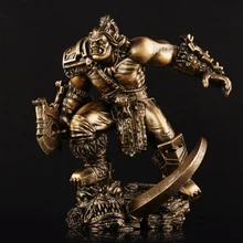 Movie Version Of World Of Warcraft Hellscream Ogrim GK Hand Model Statue Children Presents Home Decoration