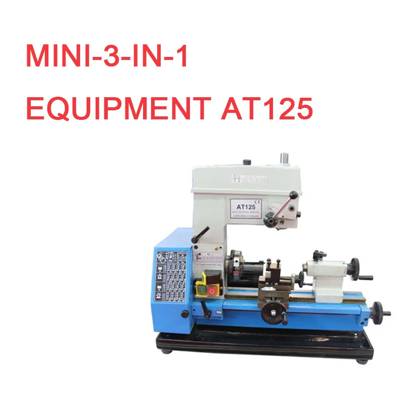 

AT125 multi-function drilling and milling integrated tool machine Car Household lathe Variable Speed Accurate Metalworking