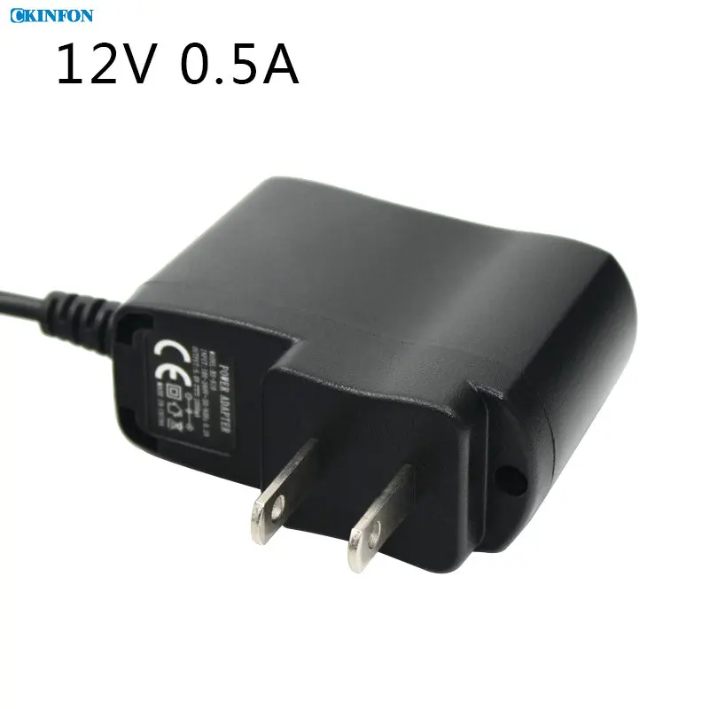 50 шт./лот 12V0. 5A переключение Питание 12V Прямая зарядка адаптер штепсельная вилка американского стандарта Мощность адаптер