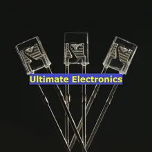 1000 шт. 2*5*7 мм квадратный прозрачный СВЕТОДИОДНЫЙ светильник белый светильник зеленый синий красный белый прозрачный квадратный верх