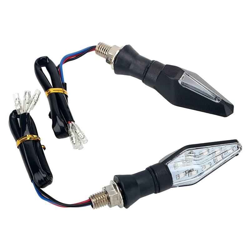 e De Moto Flasher LED Lampe Signal Bleu Tourner Ambre Clignotant De Lumière  À Double Couleur 12 Led Moto Voyant Du 5,64 €