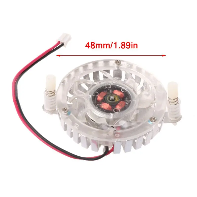 2Pin DC 12V круглый компьютер Охлаждающие вентиляторы кулер Замена для ПК ноутбук теплового излучения аксессуары