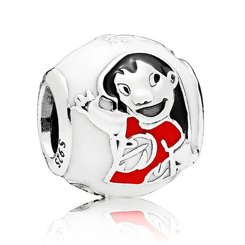 

Authentic 925 Sterling Silver Bead Charm Mix Enamel Lilo & Stitch Beads Fit Women Pandora Bracelet Bangle Diy Jewelry