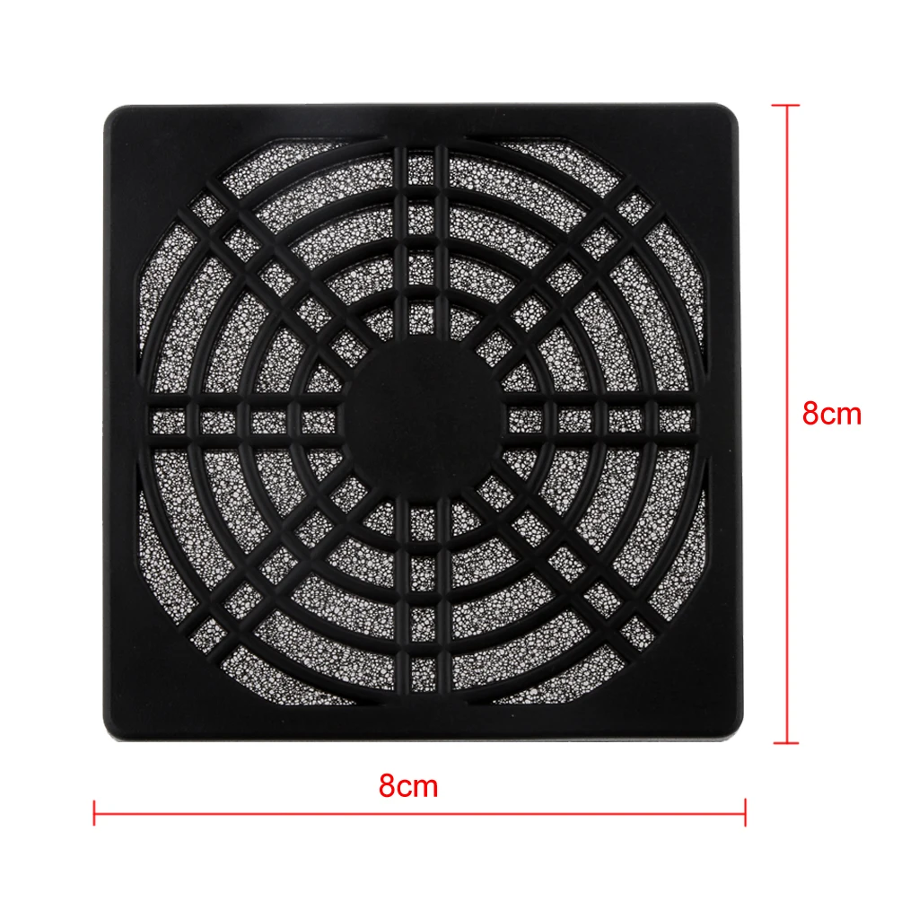 8cm Axial Fan Dust Filter Guard Grill Protector Cover Case for PC Computer 