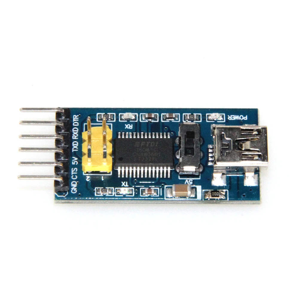 

1pc Basic Breakout Board For FTDI FT232RL USB To TTL Serial IC Adapter Converter Module For Arduino 3.3V 5V FT232 Switch