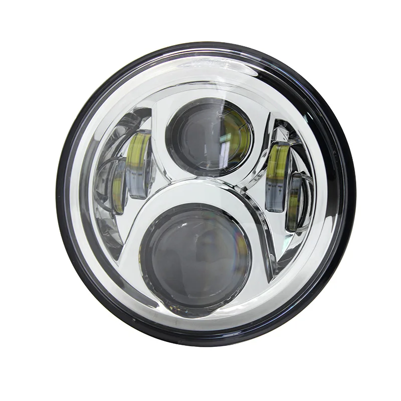 

Chrome For Honda7 inch Motorcycle H4 Led Headlight Lamp with High&Low Beam For Honda Moto CB400 CB500 CB1300 Hornet 250 600 900