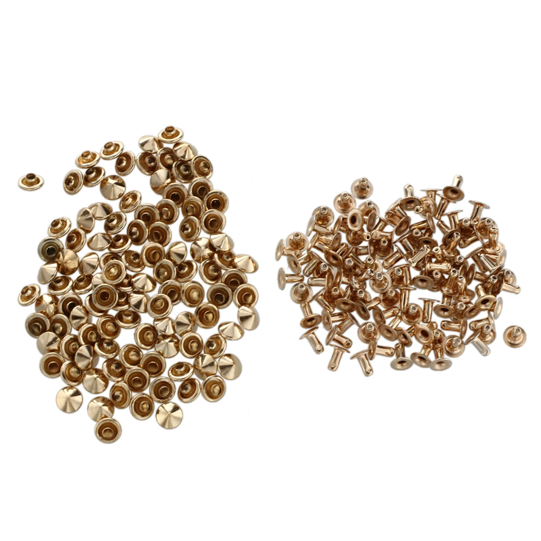 

100 studs rivet buttons color gold MM7 bricolage